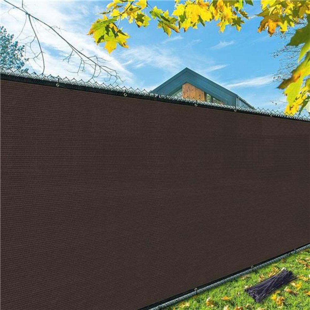 6x50ft Privacy Screen Fence, Garden Windscreen Mesh Shade Sail Net Barrier